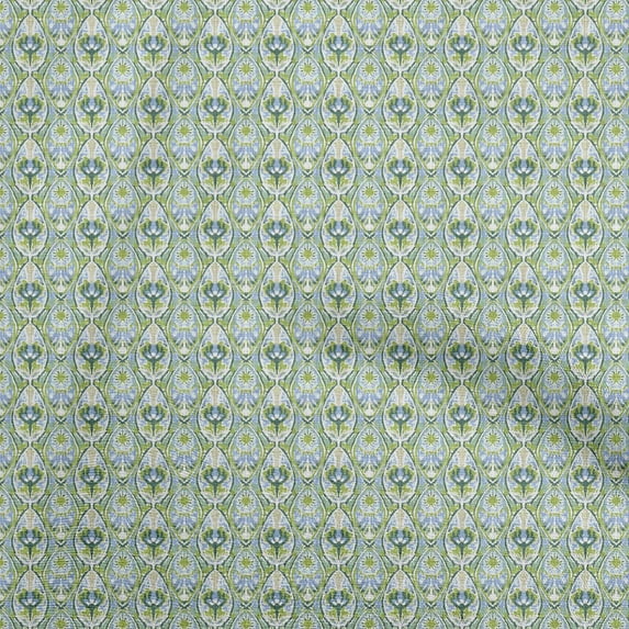 oneOone Cotton Silk Lime Fabric Block Sewing Fabric By The Yard Printed Diy Clothing Sewing Supplies 42 Inch Wide-CN