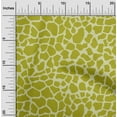 thumbnail image 1 of oneOone Cotton Silk Lime Green Fabric Giraffe Animal Skin Sewing Material Print Fabric By The Yard 42 Inch Wide, 1 of 4