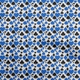 thumbnail image 1 of oneOone Cotton Silk Medium Blue Fabric Poker Card Diy Clothing Quilting Fabric Print Fabric By Yard 42 Inch Wide, 1 of 4
