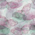 thumbnail image 1 of oneOone Cotton Silk Pink Fabric Butterflies Diy Clothing Quilting Fabric Print Fabric By Yard 42 Inch Wide, 1 of 1