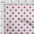 thumbnail image 1 of oneOone Cotton Silk Pink Fabric Polka Dots Dots Sewing Material Print Fabric By The Yard 42 Inch Wide, 1 of 4
