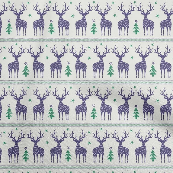 oneOone Cotton Silk Purple Fabric Christmas Lumberjeck Fabric For Sewing Printed Craft Fabric By The Yard 42 Inch Wide
