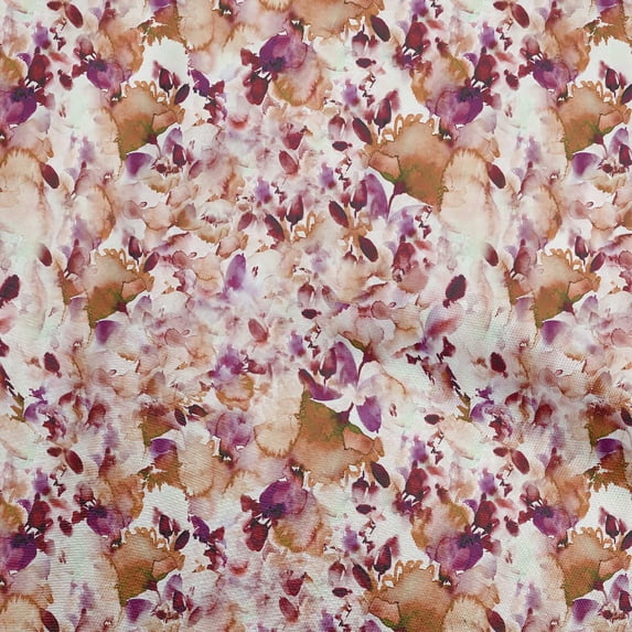 oneOone Cotton Silk Purple Fabric Floral Texture Diy Clothing Quilting Fabric Print Fabric By Yard 42 Inch Wide