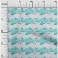 thumbnail image 1 of oneOone Cotton Silk Teal Blue Fabric Snake & Crocodile Animal Skin Dress Material Fabric Print Fabric By The Yard 42 Inch Wide, 1 of 4