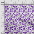 thumbnail image 1 of oneOone Cotton Silk Violet Fabric Leaves & Floral Artistic Dress Material Fabric Print Fabric By The Yard 42 Inch Wide, 1 of 4