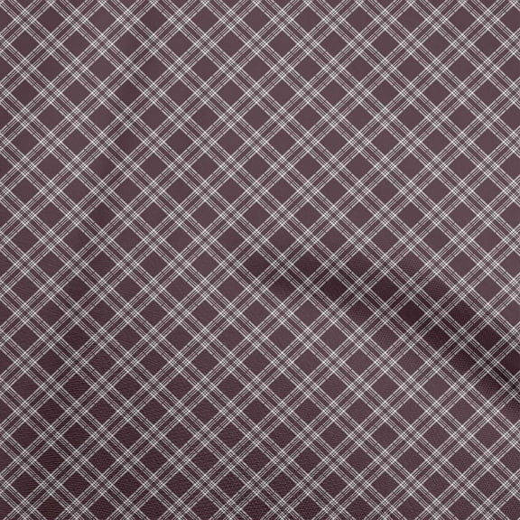 oneOone Cotton Silk White Fabric Check Dress Material Fabric Print Fabric By The Yard 42 Inch Wide-LV
