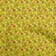 thumbnail image 1 of oneOone Cotton Silk Yellow Fabric Floral Sewing Craft Projects Fabric Prints By Yard 42 Inch Wide, 1 of 5