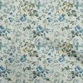 thumbnail image 1 of oneOone Georgette Viscose Aquamarine Fabric Florals Sewing Craft Projects Fabric Prints By Yard 42 Inch Wide, 1 of 4