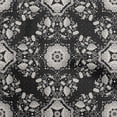 thumbnail image 1 of oneOone Georgette Viscose Black Fabric Asian Block Tile Sewing Material Print Fabric By The Yard 42 Inch Wide, 1 of 4