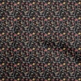 thumbnail image 1 of oneOone Georgette Viscose Black Fabric Asian Japanese Floral Quilting Supplies Print Sewing Fabric By The Yard 42 Inch Wide, 1 of 4