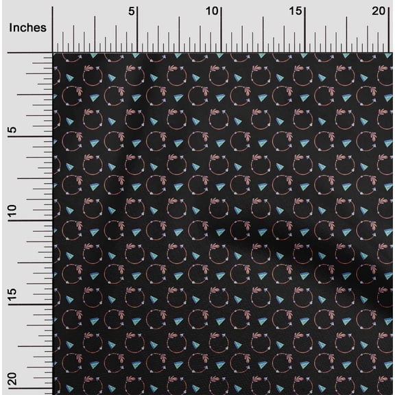 oneOone Georgette Viscose Black Fabric Feather Feather Diy Clothing Quilting Fabric Print Fabric By Yard 42 Inch Wide