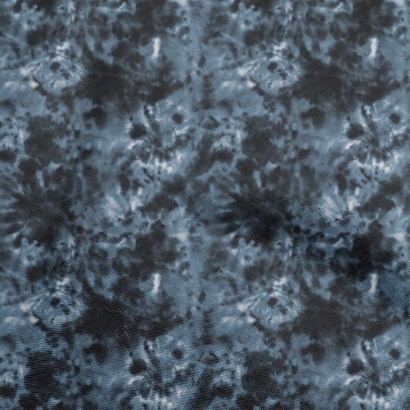 oneOone Georgette Viscose Black Fabric Tie Dye Sewing Material Print Fabric By The Yard 42 Inch Wide
