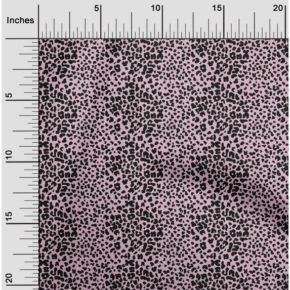 oneOone Georgette Viscose Blush Pink Fabric Leopard Animal Skin Sewing Craft Projects Fabric Prints By Yard 42 Inch Wide
