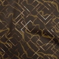 thumbnail image 1 of oneOone Georgette Viscose Brown Fabric Geometric Fabric For Sewing Printed Craft Fabric By The Yard 42 Inch Wide, 1 of 4