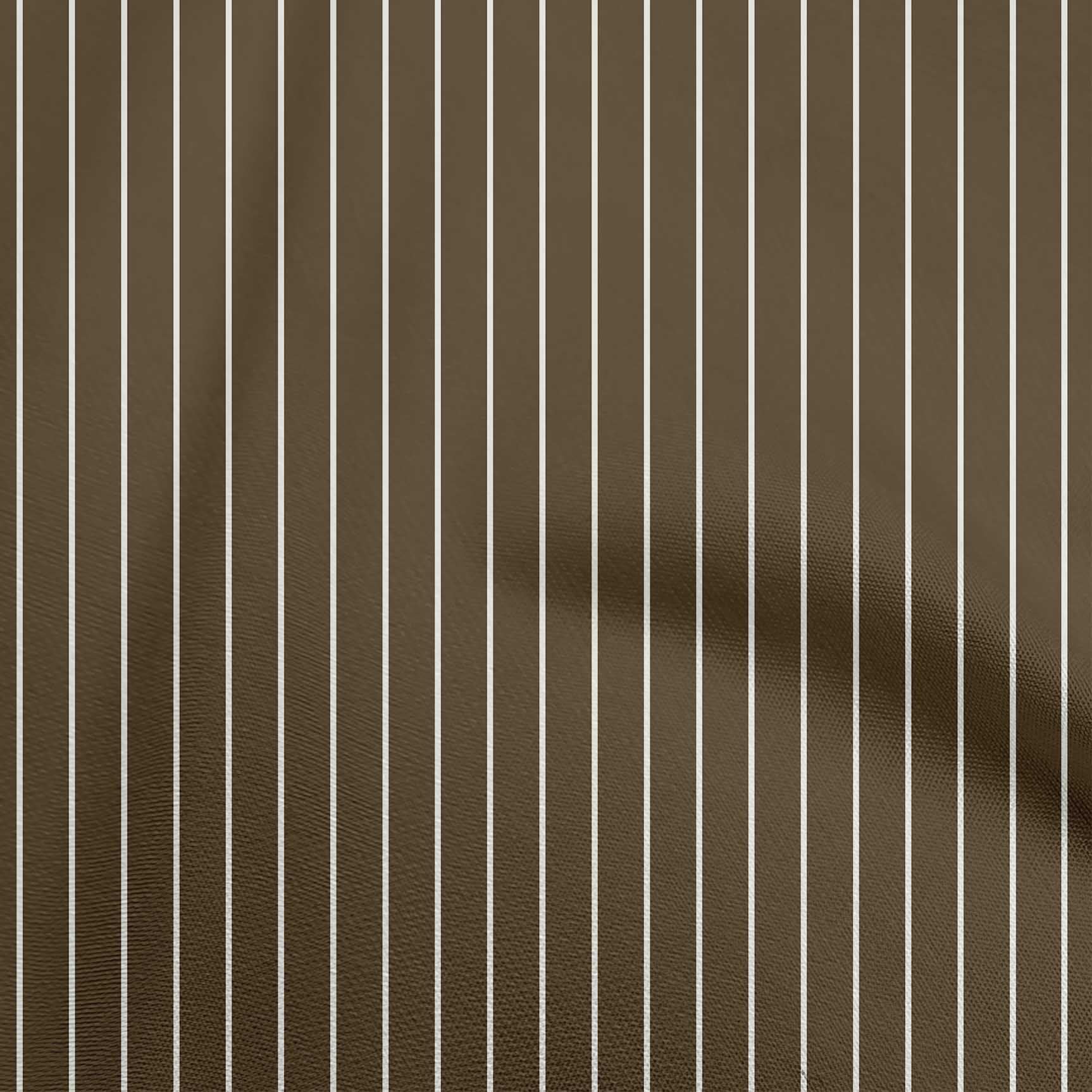 oneOone Georgette Viscose Brown Fabric Stripes Fabric For Sewing Printed Craft Fabric By The Yard 42 Inch Wide