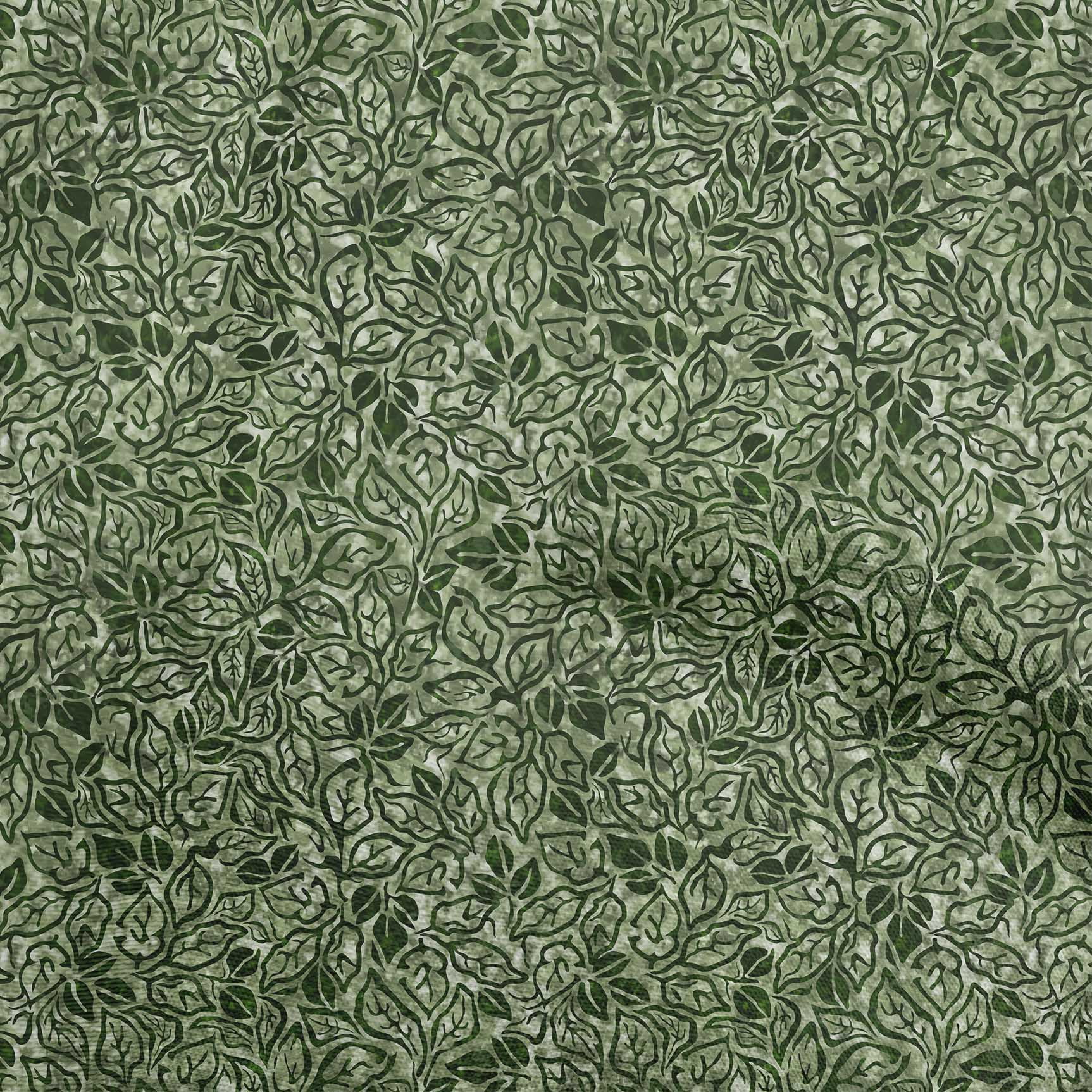 oneOone Georgette Viscose Dark Green Fabric Aian Batik Diy Clothing Quilting Fabric Print Fabric By Yard 42 Inch Wide