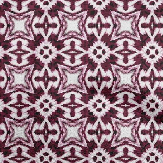 oneOone Georgette Viscose Dark Magenta Fabric Asian Shibori Fabric For Sewing Printed Craft Fabric By The Yard 42 Inch Wide