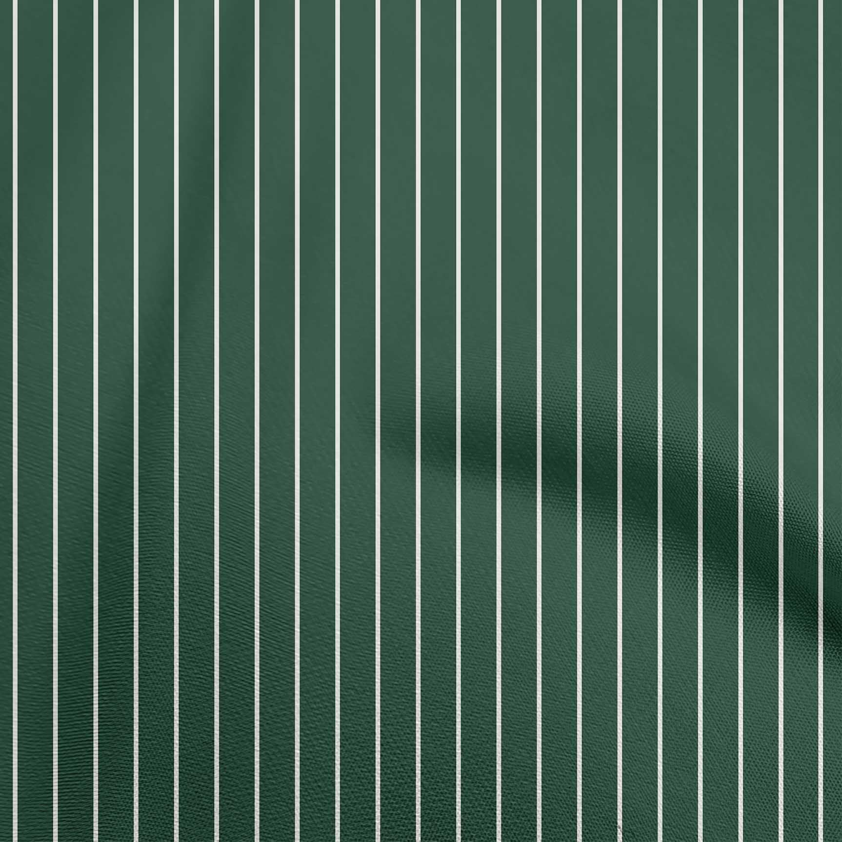 oneOone Georgette Viscose Dark Teal Green Fabric Stripes Diy Clothing Quilting Fabric Print Fabric By Yard 42 Inch Wide