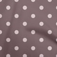 thumbnail image 1 of oneOone Georgette Viscose Dusty Brown Fabric Polka Quilting Supplies Print Sewing Fabric By The Yard 42 Inch Wide, 1 of 6