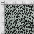 thumbnail image 1 of oneOone Georgette Viscose Dusty Green Fabric Leopard Animal Skin Craft Projects Decor Fabric Printed By The Yard 42 Inch Wide, 1 of 4