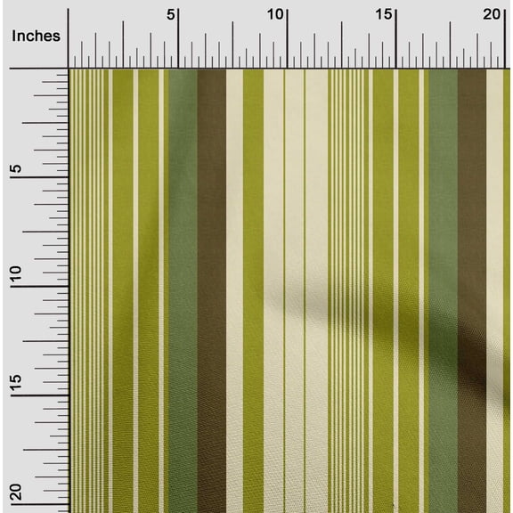 oneOone Georgette Viscose Fabric Bayadere Stripe Print Fabric BTY 42 Inch Wide