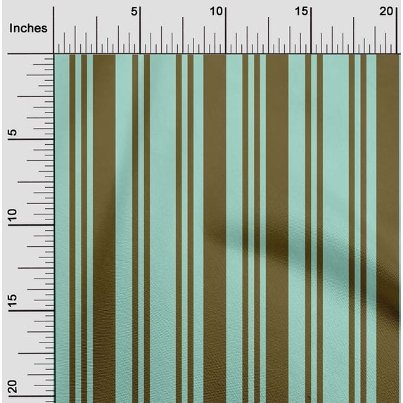 oneOone Georgette Viscose Fabric Bayadere Stripe Print Sewing Fabric BTY 42 Inch Wide