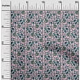 thumbnail image 1 of oneOone Georgette Viscose Fabric Leaves|Floral & Paisley Block Print Fabric By The Yard 42 Inch Wide, 1 of 4