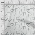 thumbnail image 1 of oneOone Georgette Viscose Fabric Line Geometric Printed Craft Fabric BTY 42 Inch Wide, 1 of 4