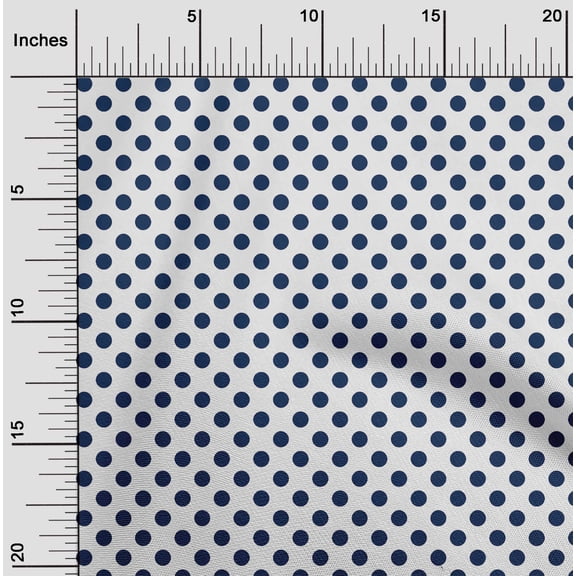 oneOone Georgette Viscose Fabric Polka Dots Decor Fabric Printed BTY 42 Inch Wide