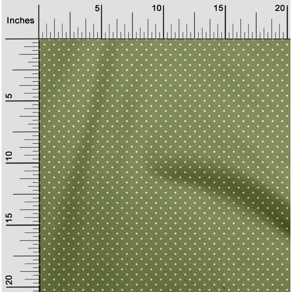 oneOone Georgette Viscose Fabric Polka Dots Printed Fabric 1 Yard 42 Inch Wide