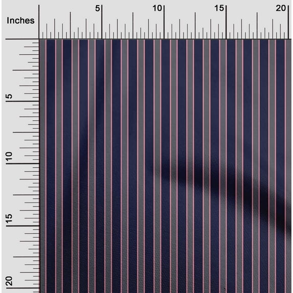 oneOone Georgette Viscose Fabric Shadow Stripe Decor Fabric Printed BTY 42 Inch Wide
