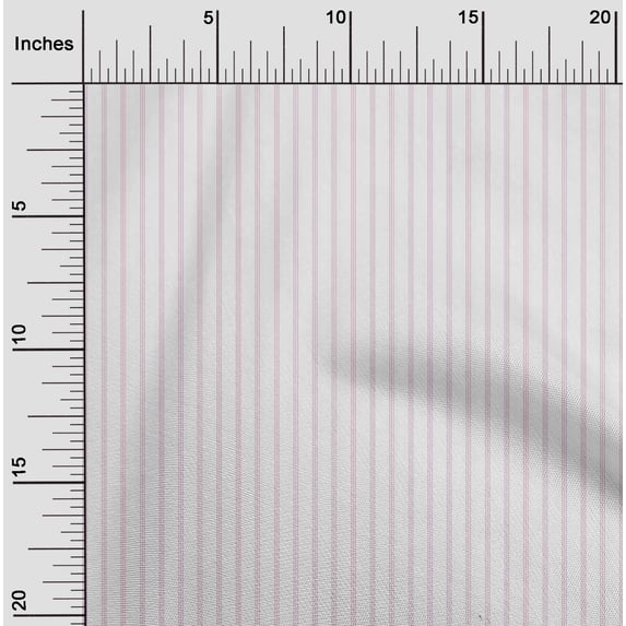 oneOone Georgette Viscose Fabric Vertical Stripe Print Sewing Fabric BTY 42 Inch Wide