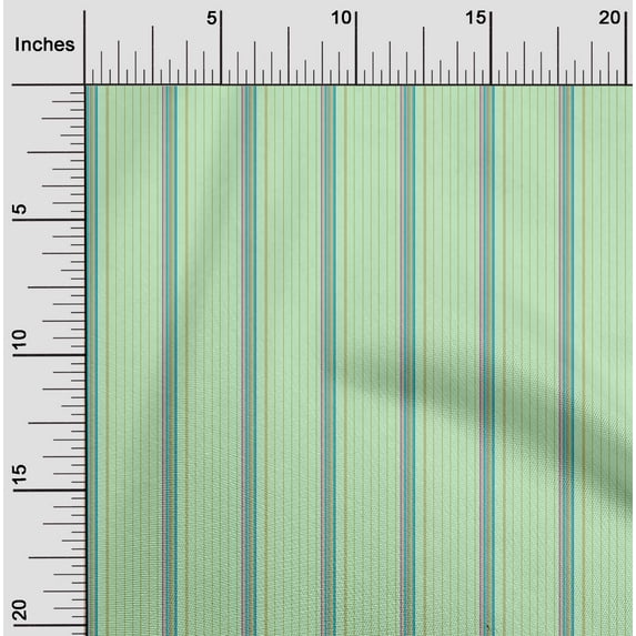 oneOone Georgette Viscose Fabric Vertical Stripe Print Sewing Fabric BTY 42 Inch Wide
