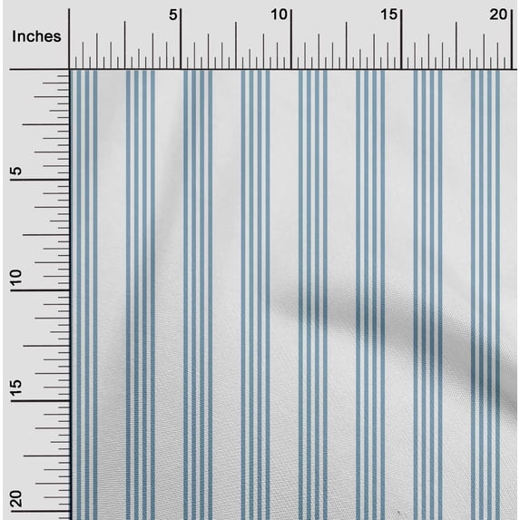 oneOone Georgette Viscose Fabric Vertical Stripe Printed Craft Fabric BTY 42 Inch Wide