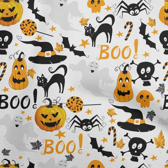oneOone Georgette Viscose Gamboge Yellow Fabric Halloween Sewing Craft Projects Fabric Prints By Yard 42 Inch Wide