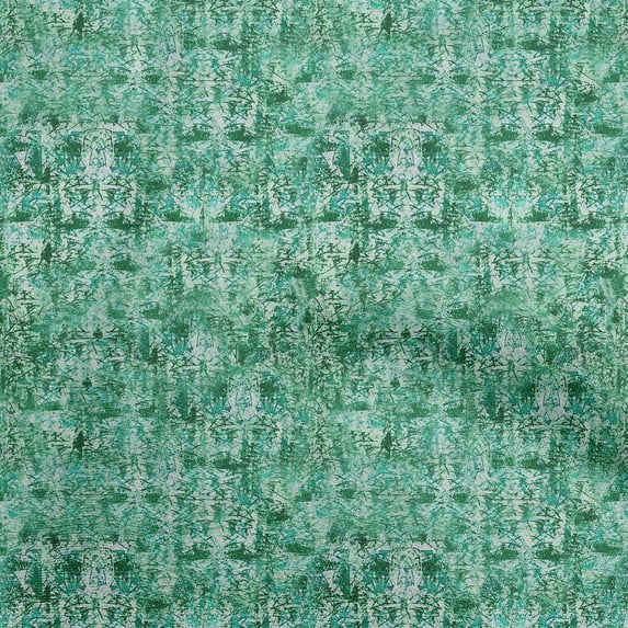 oneOone Georgette Viscose Green Fabric Batik Fabric For Sewing Printed Craft Fabric By The Yard 42 Inch Wide-HZ