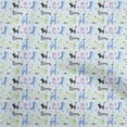 thumbnail image 1 of oneOone Georgette Viscose Light Blue Fabric Kids Animals Dress Material Fabric Print Fabric By The Yard 42 Inch Wide, 1 of 4