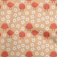 thumbnail image 1 of oneOone Georgette Viscose Light Brown Fabric Kids Craft Projects Decor Fabric Printed By The Yard 42 Inch Wide, 1 of 4