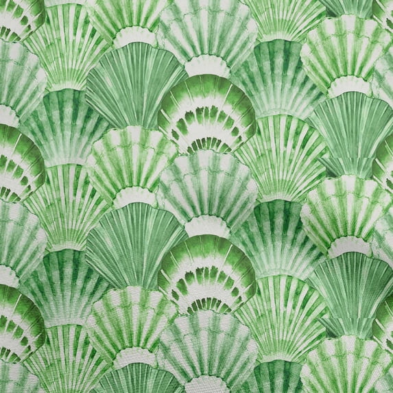 oneOone Georgette Viscose Light Green Fabric Sea Shells Ocean Sewing Fabric By The Yard Printed Diy Clothing Sewing Supplies 42 Inch Wide