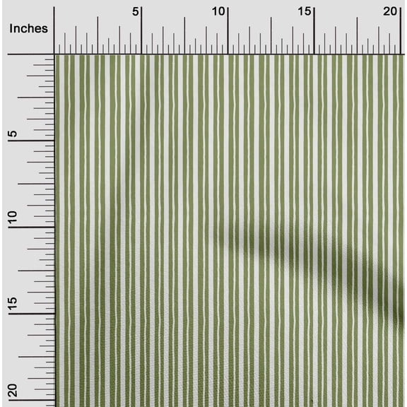 oneOone Georgette Viscose Light Green Fabric Stripe Block Dress Material Fabric Print Fabric By The Yard 42 Inch Wide