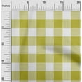 thumbnail image 1 of oneOone Georgette Viscose Lime Green Fabric Gingham Check Sewing Craft Projects Fabric Prints By Yard 42 Inches Wide, 1 of 4