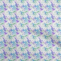 oneOone Georgette Viscose Medium Blue Fabric Abstracts Dress Material Fabric Print Fabric By The Yard 42 Inch Wide