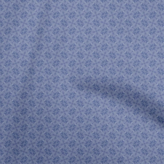 oneOone Georgette Viscose Medium Blue Fabric Asian Japanese Sashiko Quilting Supplies Print Sewing Fabric By The Yard 42 Inch Wide
