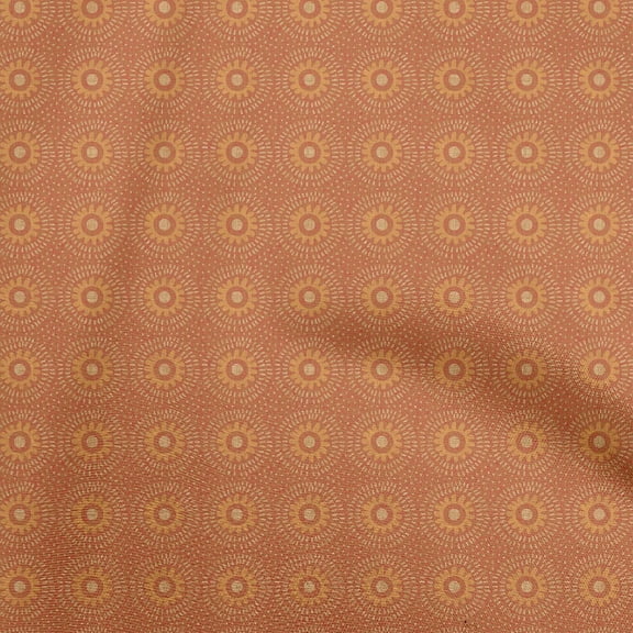 oneOone Georgette Viscose Orange Fabric African Craft Projects Decor Fabric Printed By The Yard 42 Inch Wide