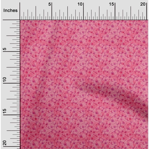 oneOone Georgette Viscose Pink Fabric Batik Sewing Material Print Fabric By The Yard 42 Inch Wide