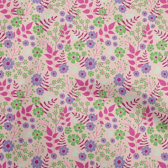 oneOone Georgette Viscose Pink Fabric Block Sewing Craft Projects Fabric Prints By Yard 42 Inch Wide-FO