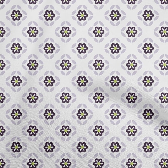 oneOone Georgette Viscose Purple Fabric Block Sewing Material Print Fabric By The Yard 42 Inch Wide-IA