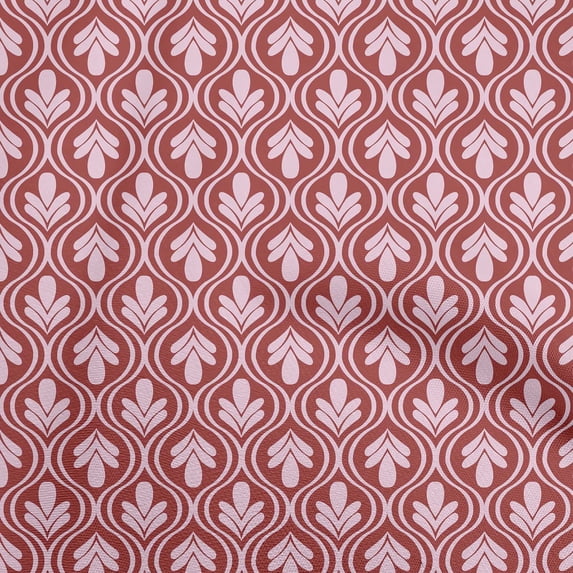 oneOone Georgette Viscose Red Fabric Asian Block Craft Projects Decor Fabric Printed By The Yard 42 Inch Wide