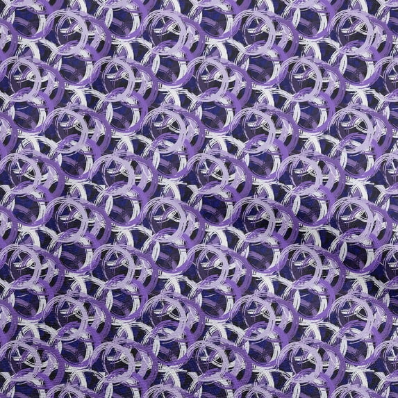 oneOone Georgette Viscose Violet Fabric Abstracts Craft Projects Decor Fabric Printed By The Yard 42 Inch Wide