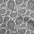 thumbnail image 1 of oneOone Georgette Viscose White Fabric Asian Paisley Block Quilting Supplies Print Sewing Fabric By The Yard 42 Inch Wide, 1 of 4